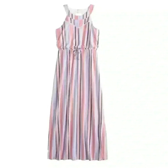 Three Pink Hearts Small girls sleeveless multicolor long dress Medium - Picture 1 of 6